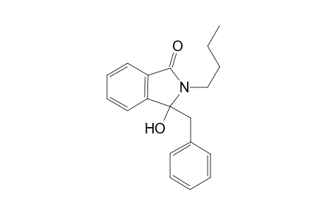 2-Butyl-3-hydroxy-3-(phenylmethyl)-1-isoindolone