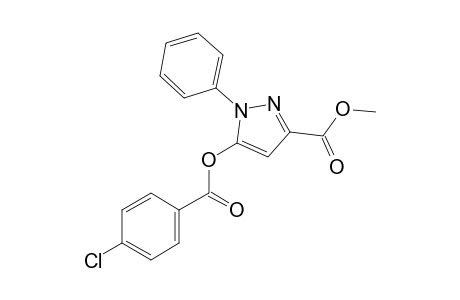 Methyl 5-[(4-chlorobenzoyl)oxy]-1-phenyl-1H-pyrazole-3-carboxylate