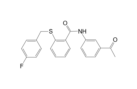 N-(3-Acetylphenyl)-2-[(4-fluorobenzyl)sulfanyl]benzamide