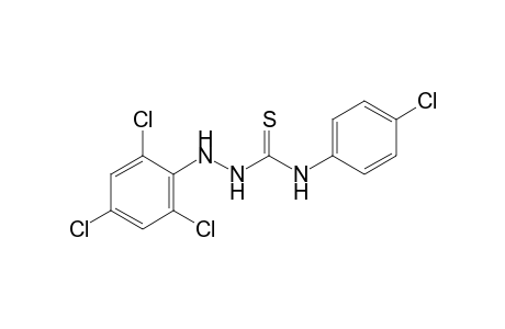 4-(p-chlorophenyl)-3-thio-1-(2,4,6-trichlorophenyl)semicarbazide