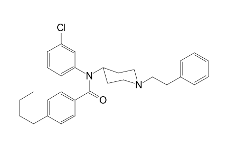 4-Butyl-N-3-chlorophenyl-N-[1-(2-phenylethyl)piperidin-4-yl]benzamide