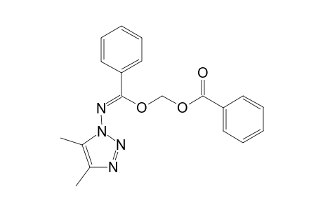 1-(.alpha.-benzoyloxymethoxyphenylmethenamino)-4,5-dimethyl-1,2,3-triazole