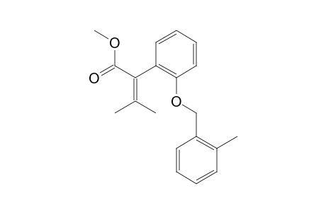 Benzeneacetic acid, alpha-(1-methylethylidene)-2-[(2-methylphenyl)methoxy]-, methyl ester