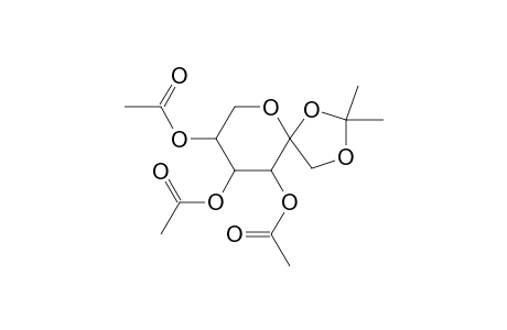 3,4,5-tri-O-acetyl-1,2-O-(1-methylethylidene)hex-2-ulopyranose