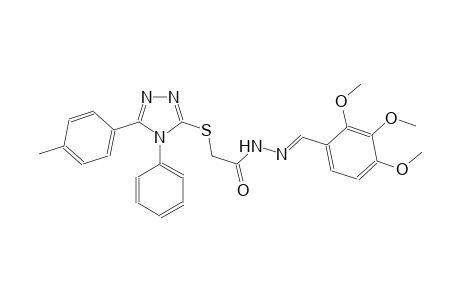 acetic acid, [[5-(4-methylphenyl)-4-phenyl-4H-1,2,4-triazol-3-yl]thio]-, 2-[(E)-(2,3,4-trimethoxyphenyl)methylidene]hydrazide