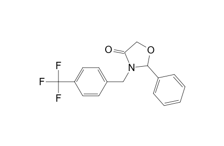 2-Phenyl-3-[4'-(trifluoromethyl)benzyl]-1,3-oxazolidin-4-one