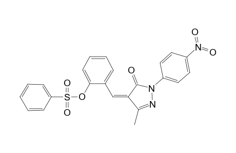 2-{[3-methyl-1-(4-nitrophenyl)-5-oxo-1,5-dihydro-4H-pyrazol-4-ylidene]methyl}phenyl benzenesulfonate