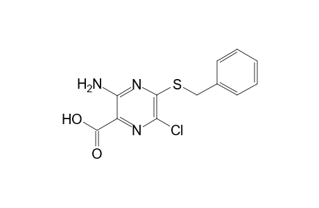 3-Amino-5-(benzylsulfanyl)-6-chloro-2-pyrazinecarboxylic acid