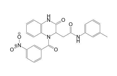 N-(3-methylphenyl)-2-[1-(3-nitrobenzoyl)-3-oxo-1,2,3,4-tetrahydro-2-quinoxalinyl]acetamide