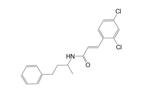 (2E)-3-(2,4-dichlorophenyl)-N-(1-methyl-3-phenylpropyl)-2-propenamide
