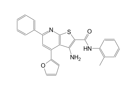 thieno[2,3-b]pyridine-2-carboxamide, 3-amino-4-(2-furanyl)-N-(2-methylphenyl)-6-phenyl-