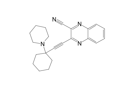 3-((1-(Piperidin-1-yl)cyclohexyl)ethynyl)quinoxaline-2-carbonitrile