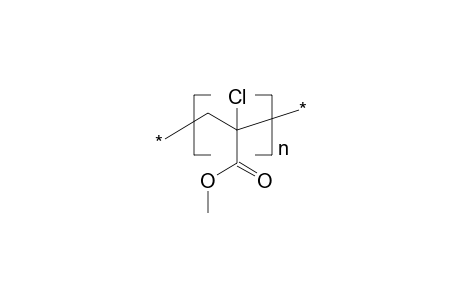 Poly(methyl-alpha-chloroacrylate), syndiotactic; poly(1-chloro-1-carbonyloxymethyl ethylene)