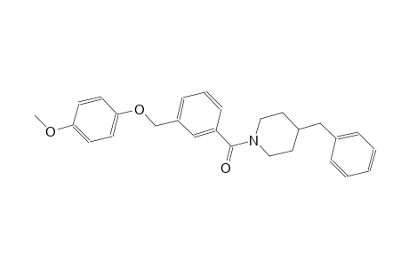 4-benzyl-1-{3-[(4-methoxyphenoxy)methyl]benzoyl}piperidine
