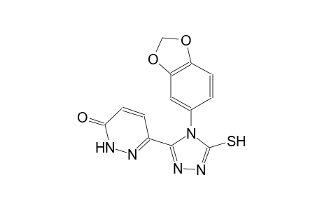 6-[4-(1,3-benzodioxol-5-yl)-5-sulfanyl-4H-1,2,4-triazol-3-yl]-3(2H)-pyridazinone