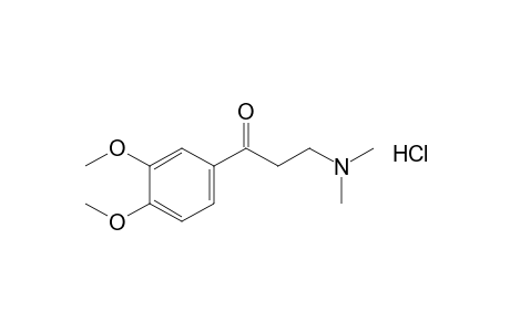 3',4'-dimethoxy-3-(dimethylamino)propiophenone hydrochloride