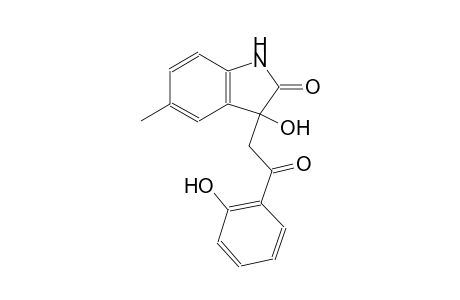 3-hydroxy-3-[2-(2-hydroxyphenyl)-2-oxoethyl]-5-methyl-1,3-dihydro-2H-indol-2-one
