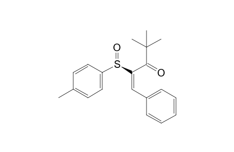 (E)-2,2-Dimethyl-5-phenyl-4-[(R)-p-tolylsulfinyl]pent-4-en-3-one