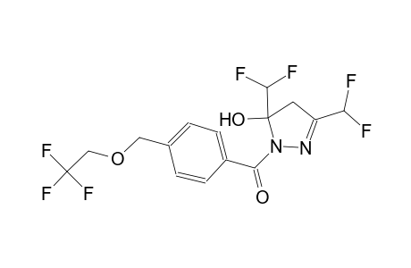 3,5-bis(difluoromethyl)-1-{4-[(2,2,2-trifluoroethoxy)methyl]benzoyl}-4,5-dihydro-1H-pyrazol-5-ol