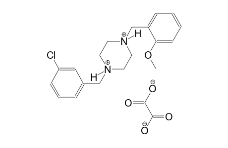1-(3-chlorobenzyl)-4-(2-methoxybenzyl)piperazinediium oxalate