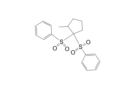 Benzene, 1,1'-[(2-methylcyclopentylidene)bis(sulfonyl)]bis-