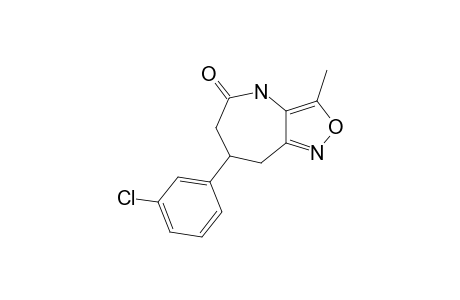 5,6,7,8-TETRAHYDRO-7-(3-CHLOROPHENYL)-3-METHYL-ISOXAZOLO-[4,5-B]-AZEPIN-5(4H)-ONE