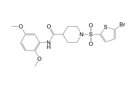 1-[(5-bromo-2-thienyl)sulfonyl]-N-(2,5-dimethoxyphenyl)-4-piperidinecarboxamide