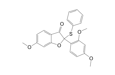 2-(2,4-DIMETHOXYPHENYL)-6-METHOXY-2-(PHENYLTHIO)-BENZOFURAN-3(2H)-ONE