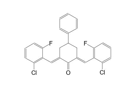cyclohexanone, 2,6-bis[(2-chloro-6-fluorophenyl)methylene]-4-phenyl-, (2E,6E)-