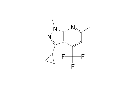 3-cyclopropyl-1,6-dimethyl-4-(trifluoromethyl)-1H-pyrazolo[3,4-b]pyridine