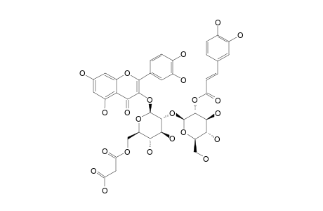 QUERCETIN-3-O-(2-O-CAFFEOYL-BETA-D-GLUCOPYRANOSYL-(1->2)-6-O-MALONYLGLUCOPYRANOSIDE