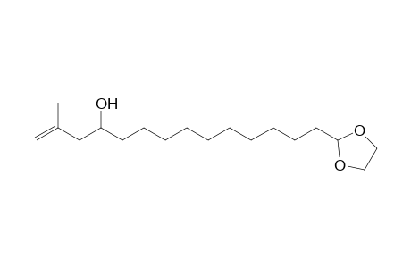 14-(1,3-dioxolan-2-yl)-2-methyl-1-tetradecen-4-ol