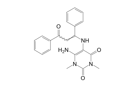 6-amino-1,3-dimethyl-5-[(alpha-phenacylidenebenzyl)amino]uracil