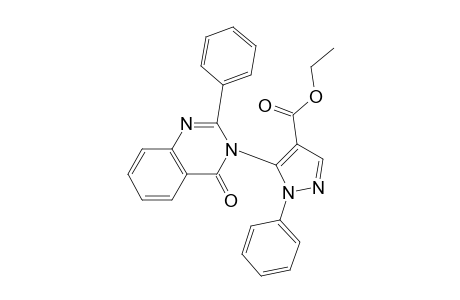 5-(4-keto-2-phenyl-quinazolin-3-yl)-1-phenyl-pyrazole-4-carboxylic acid ethyl ester