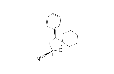 trans-(2R*,4S*)-2-Methyl-4-phenyl-1-oxaspiro[4,5]dec-2-yl cyanide