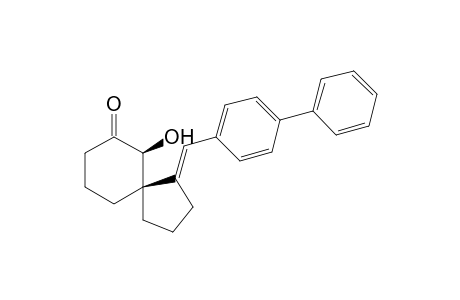 (5R*,6R*,E)-1-(Biphenyl-4-ylmethylene)-6-hydroxyspiro[4.5]-decan-7-one