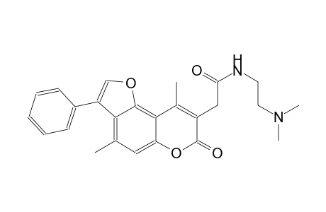 7H-furo[2,3-f][1]benzopyran-8-acetamide, N-[2-(dimethylamino)ethyl]-4,9-dimethyl-7-oxo-3-phenyl-