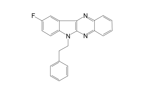 6H-Indolo[2,3-b]quinoxaline, 6H-indolo[2,3-b]quinoxaline, 9-fluoro-6-phenethyl-