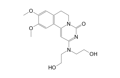 2-[bis(2-hydroxyethyl)amino]-9,10-dimethoxy-6,7-dihydro-4H-pyrimido[6,1-a]isoquinolin-4-one