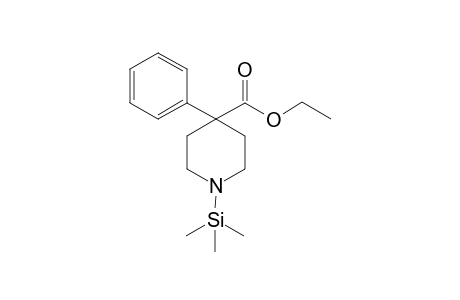 4-Piperidinecarboxylic acid, 4-phenyl-1-(trimethylsilyl)-, ethyl ester