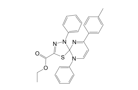 Spiro[4'-(4"-Methylphenyl)-1'-phenylpyrimidine-5-(ethoxycarbonyl)-3-phenyl-2(1H),2'(3'H)-[1,3,4]thiadiazole