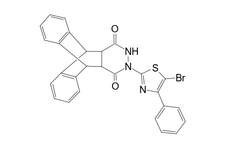 2-(5-bromo-4-phenyl-1,3-thiazol-2-yl)-1,4-dioxo-3,4,4a,5,10,10a-hexahydro-1H-5,10-benzeno-benzo[g]-phthalazine