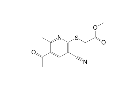 acetic acid, [(5-acetyl-3-cyano-6-methyl-2-pyridinyl)thio]-, methyl ester