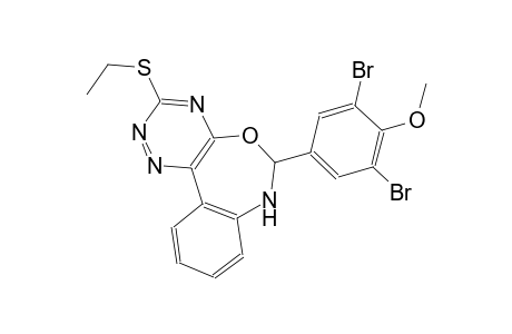 6-(3,5-dibromo-4-methoxyphenyl)-3-(ethylsulfanyl)-6,7-dihydro[1,2,4]triazino[5,6-d][3,1]benzoxazepine