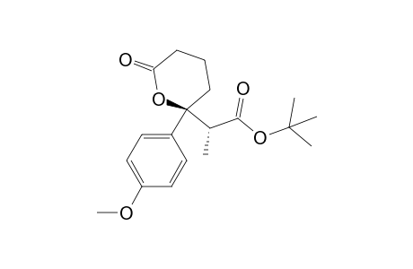 anti-tert-butyl 2-(2-(4-methoxyphenyl)-6-oxotetrahydro-2H-pyran-2-yl)propanoate