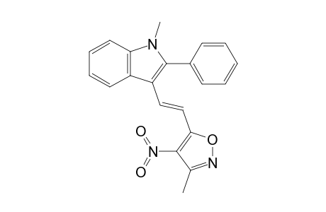 5-{2-[phenyl-N-methyl-indol-3-yl]-ethenyl}(3-methyl-4-nitro)isoxazole