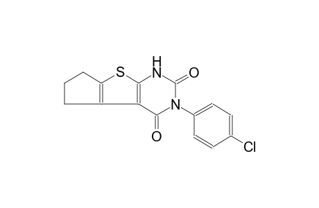 3-(4-chlorophenyl)-1,5,6,7-tetrahydro-2H-cyclopenta[4,5]thieno[2,3-d]pyrimidine-2,4(3H)-dione