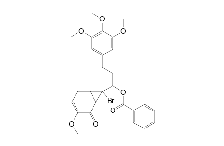 (1RS,6RS,7SR)-7-[(1'RS)-1'-Benzoyloxy-3'-(3'',4'',5''-trimethoxyphenyl)propyl]-7-bromo-3-methoxybicyclo[4.1.0]hept-3-en-2-one