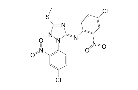 3-METHYLTHIO-1-(2-NITRO-4-CHLOROPHENYL)-5-(2-NITRO-4-CHLOROPHENYLIMINO)-2H-1,2,4-TRIAZOLE
