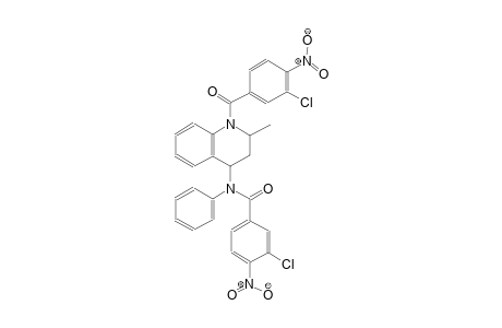 3-chloro-N-[1-(3-chloro-4-nitrobenzoyl)-2-methyl-1,2,3,4-tetrahydro-4-quinolinyl]-4-nitro-N-phenylbenzamide